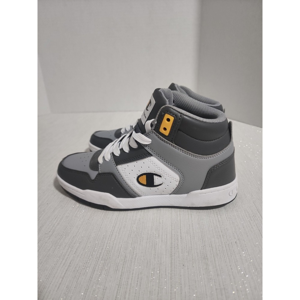 Champion 3ON3 Court High V2 Sneakers Youth Size 4 In Black Gray and Gold - Picture 2 of 5